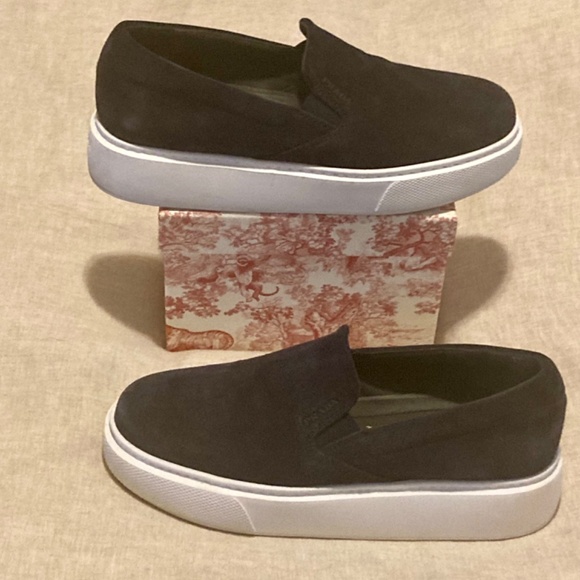 Prada Black Suede Slip-on Platform Sneaker - Picture 10 of 10